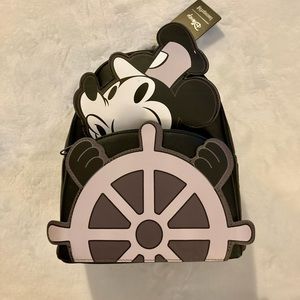 Loungefly Disney Steamboat Willie Mini Backpack